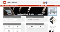 Desktop Screenshot of horsepro.no