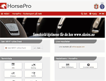 Tablet Screenshot of horsepro.no